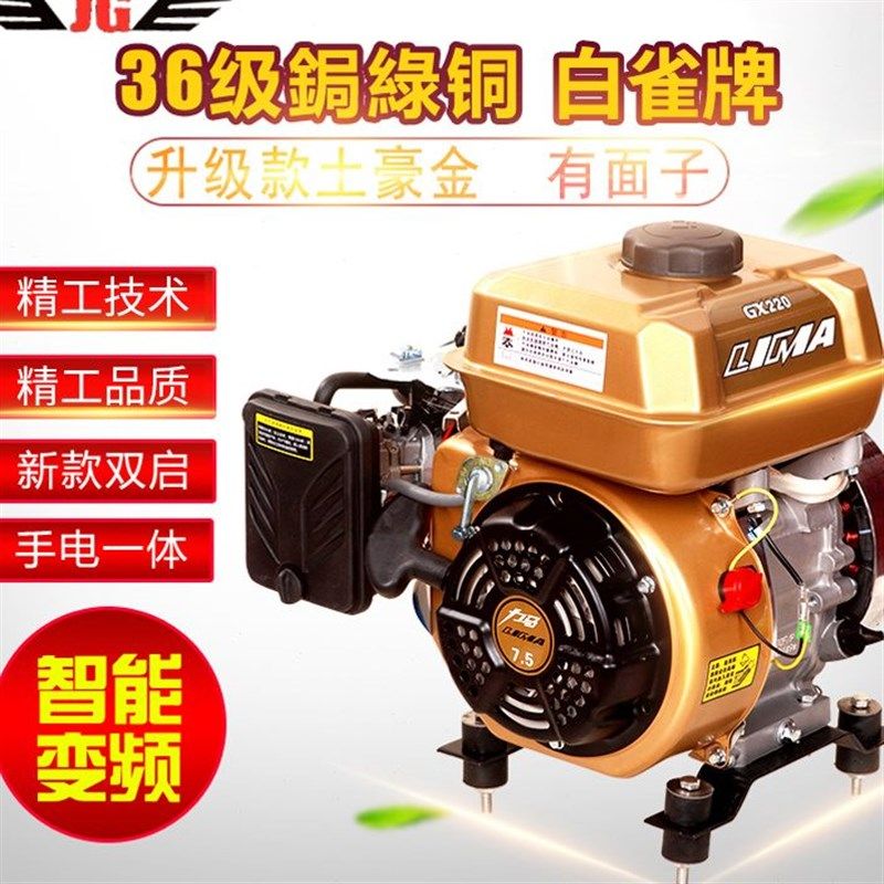 土豪金48v60v72v伏电动三轮车四轮车汽车轿车增程器汽油发电机