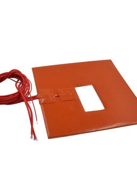 link cnc 3D打印机配件方形背胶硅胶加热垫145x145mm发热片带孔
