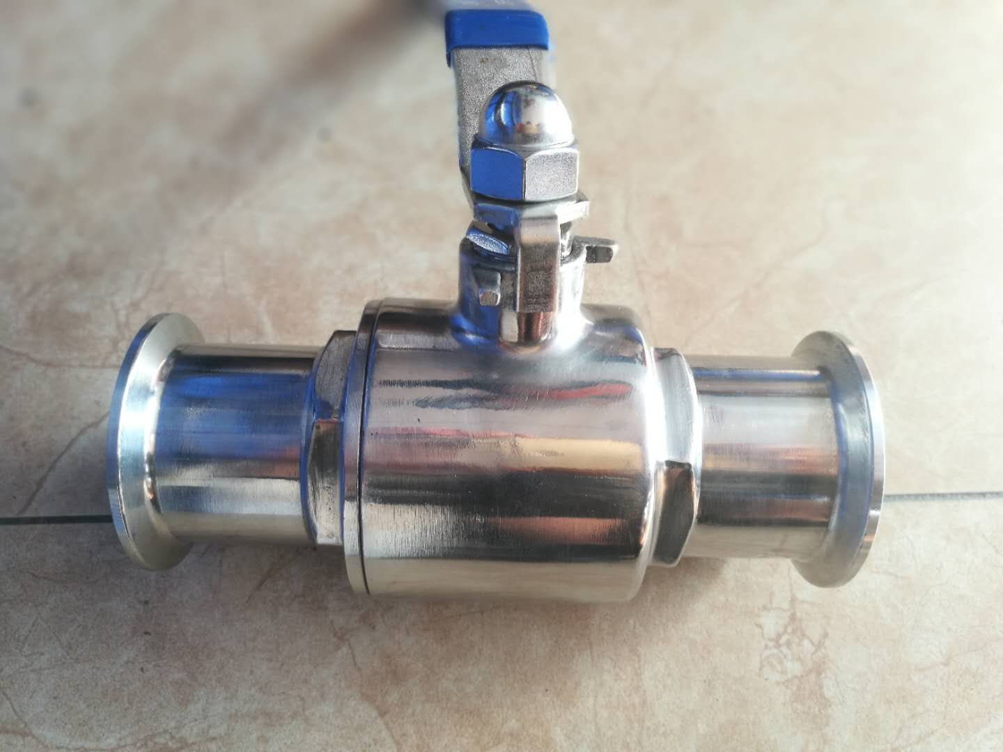 304不锈钢卫生级球阀Q81F-16卡箍式卡套卡扣球阀快装球阀抛光球阀