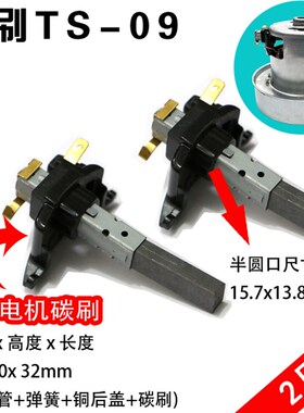 TS-09吸尘器电机碳刷PD22120 22110PD 6.5x10x32mm带刷架 圆口