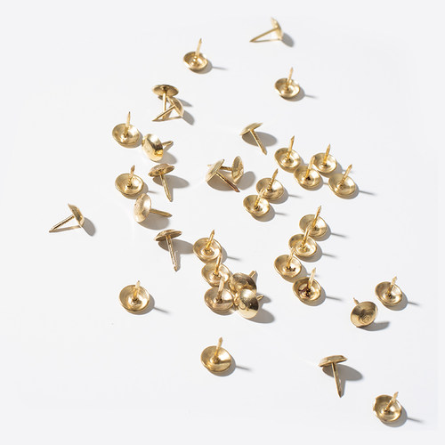 现货日本PUEBCO复古金色图钉大头钉按钉