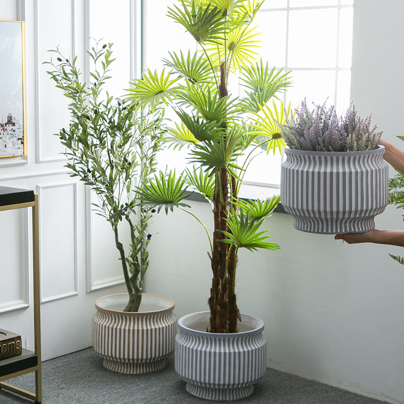 北欧家居特大落地镁泥绿植花盆虎皮兰发财树绿植落地家用别墅花器,搬运/仓储/物流设备,其他起重搬运设备,淘宝优惠券,粉丝福利购,淘宝优惠卷