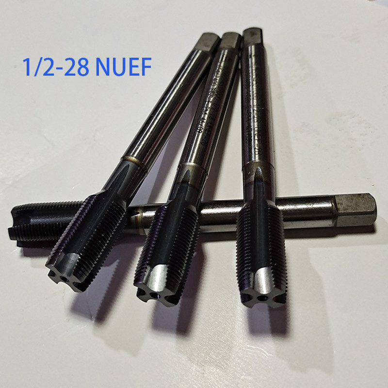 1/2-28UNEF美制细牙丝锥镀钴螺尖通孔丝攻进口二手