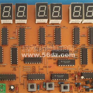 6位数字钟焊接套件数字时钟电路板制作电子技术学习散件TJ-56-134