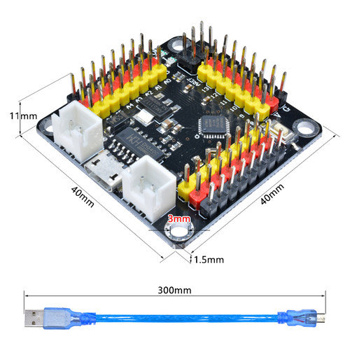 Strong系列 CH340G ATMEGA328P NANO V3.0主板 焊接配线Micro USB