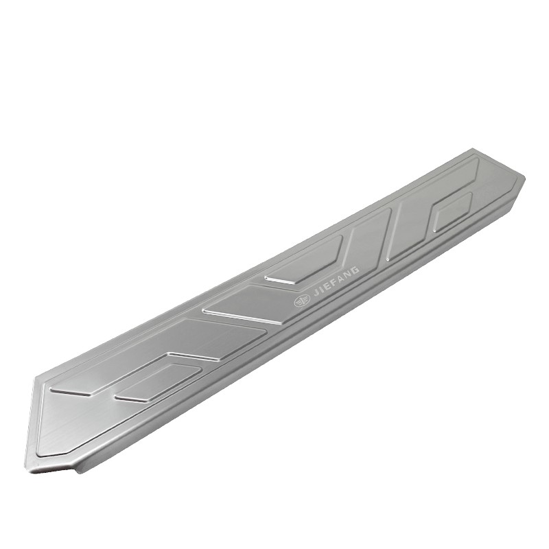 适用解放j6p前保险杠踏板装饰条不锈钢前杠踏板j6p配件货车用品