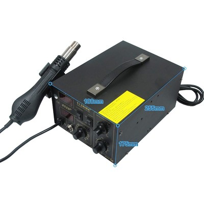 赛克SAIKE 852D+ 双数显热风枪拆焊台电烙铁二合一数显工具