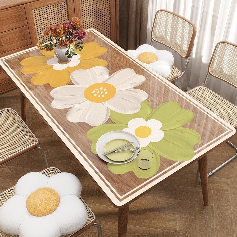 软玻璃餐桌垫加厚防油防水防烫免洗PVC桌布可裁剪水晶板透明桌垫,居家布艺,桌布,淘宝优惠券,粉丝福利购,淘宝优惠卷