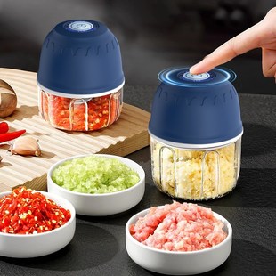 蒜泥神器电动捣蒜器家用无线打蒜搅碎机蒜末佐料粉碎压蒜蓉绞肉机
