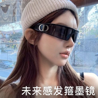 原版品质韦雪同款发箍太阳眼镜女CD字母太阳眼镜抗UV2025新款爆款