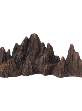 黄铜石山复古工艺品 中式禅意摆件书房装饰品新中式创意镇纸笔架