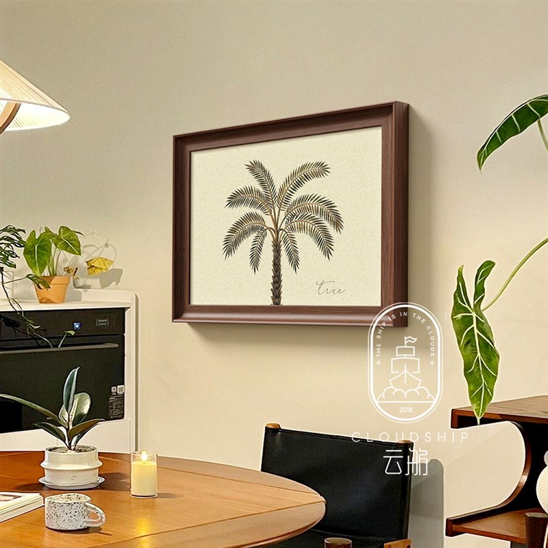 法式中古风高级感餐厅玄关电表箱装饰画配电箱弱电箱盒遮挡挂画