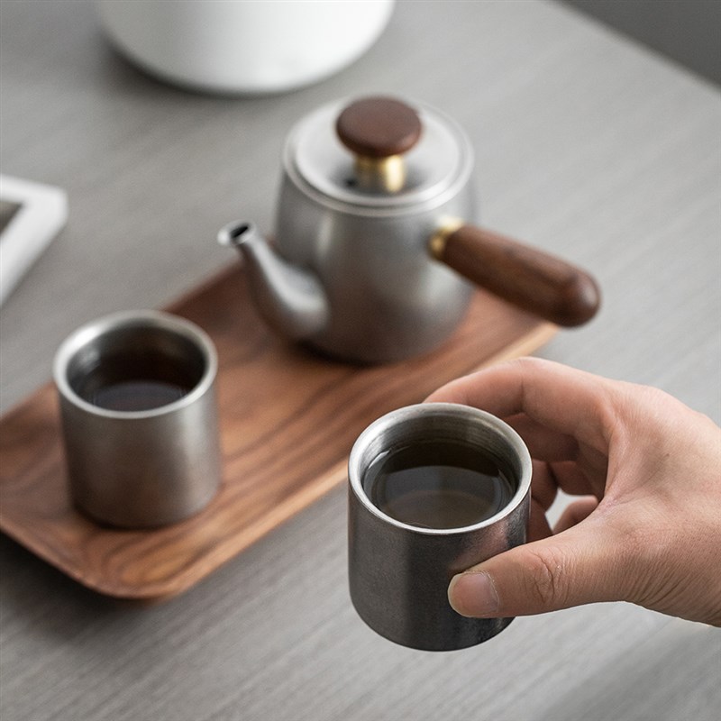 帝国旅途茶具简配版户外泡茶器具一壶两杯旅行茶壶便携易带泡茶壶
