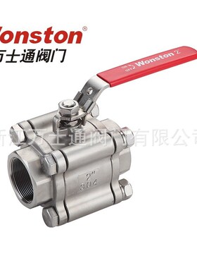 供应出口美国2000WOG PN140 3PC高压内螺纹球阀304 316不锈钢球阀