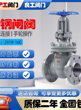 上海沪工阀门良工美科凯斯特Z41H-16C蒸汽导热油铸钢高温法兰闸阀