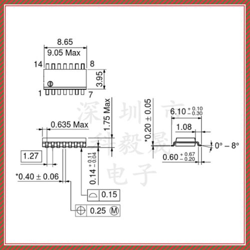 SN74LS00DR 74LS00 贴片SOP-14 四2输入端与非门 3.9mm窄体 (5个)