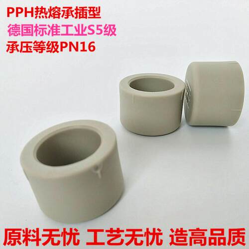 国标PPH阻流塞 PP热熔管帽/堵DN15 20 25 化工耐高温PP-H管堵接头