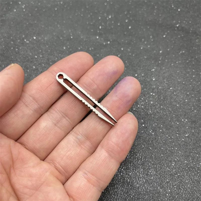 鹈鹕户外EDC迷你轻便小巧工钛合金镊子TC4小镊子 CNC镊子夹子工具