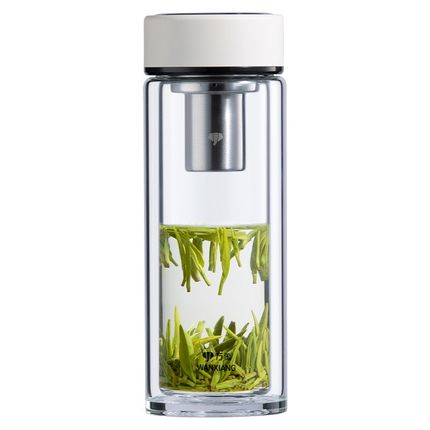 万象WANXIANG茶水分离玻璃泡茶杯子礼物水杯2024新款女男家用茶杯