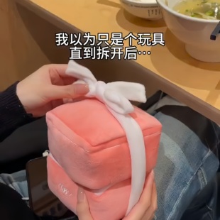 情人节毛绒戒指盒创意惊喜礼物求婚告白浪漫ins风纪念生日仪式感