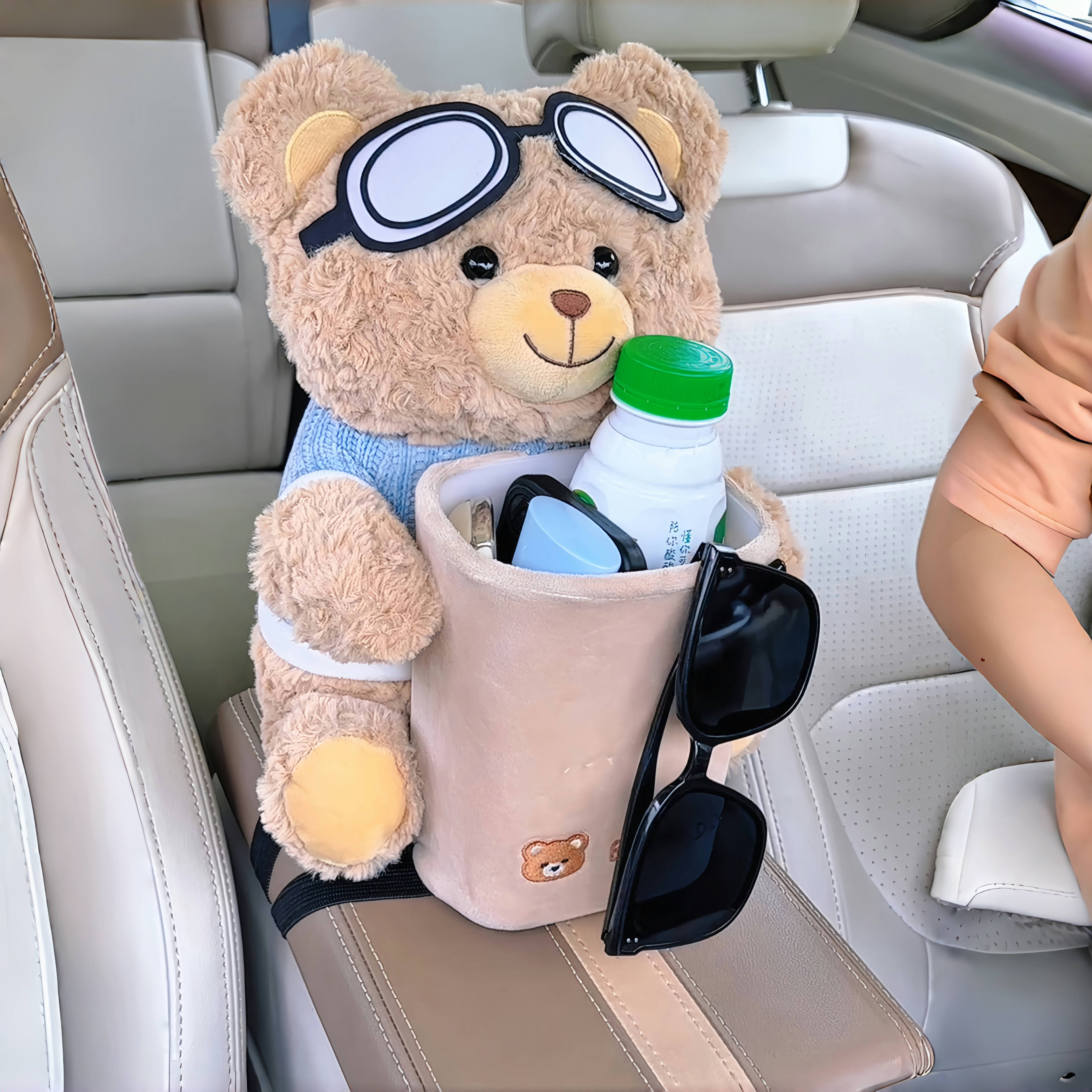 辣么可耐的小熊竟然是个纸巾盒~