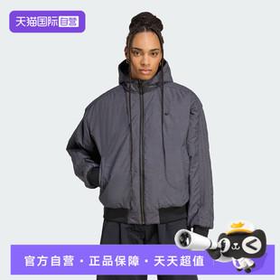 【自营】adidas阿迪三叶草女子运动休闲双面穿连帽棉服外套KC1686