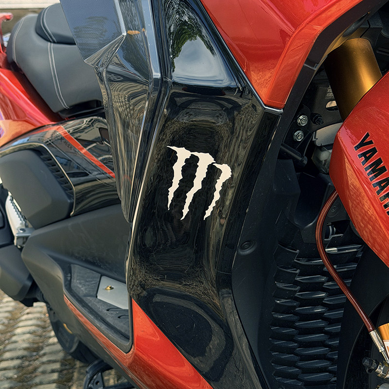 魔爪贴纸车贴摩托车改装防水贴电动车贴花装饰头盔赞助商鬼爪贴画