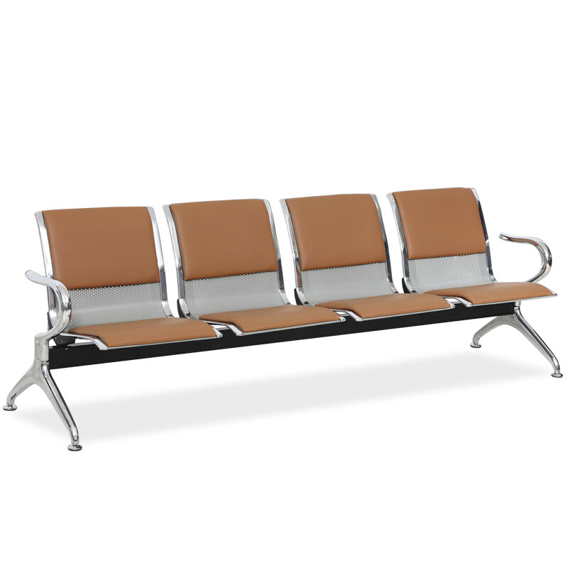 公共座椅连排椅机场椅长椅银行医院等候椅输液椅休闲椅皮艺3人位