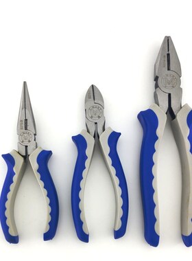 电工三件套钳子 C-MART/西玛钢丝钳 尖嘴钳 斜嘴钳 老虎钳