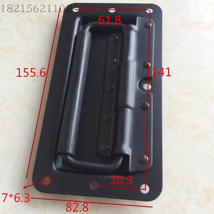 嵌入式带绝缘套弹簧拉手自动回位把手工具箱工业折叠提手LS504-3