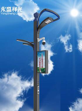 搭建智慧城市照明智能系统多功能路灯杆Led智能5G智慧路灯Z-01