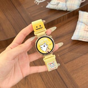 微笑小狗适用OPPO WatchX2Mini表带编织塑胶扣x2/x2mini/4pro腕带