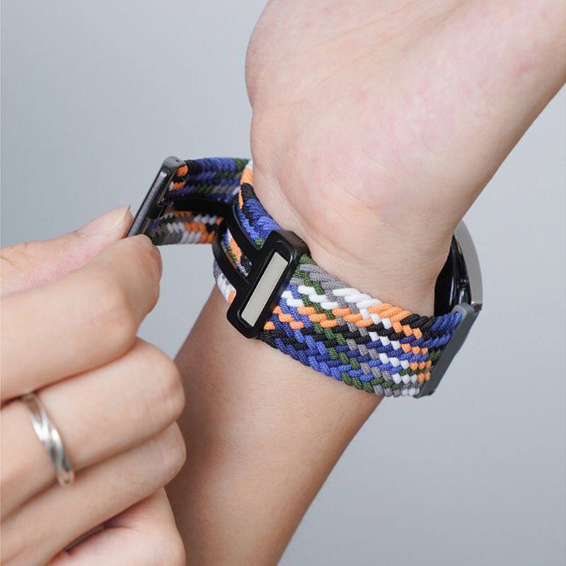 适用红米手表表带Redmiwatch3尼龙编织磁吸卡扣腕带弹力带青春版,手表,配件,淘宝优惠券,粉丝福利购,淘宝优惠卷