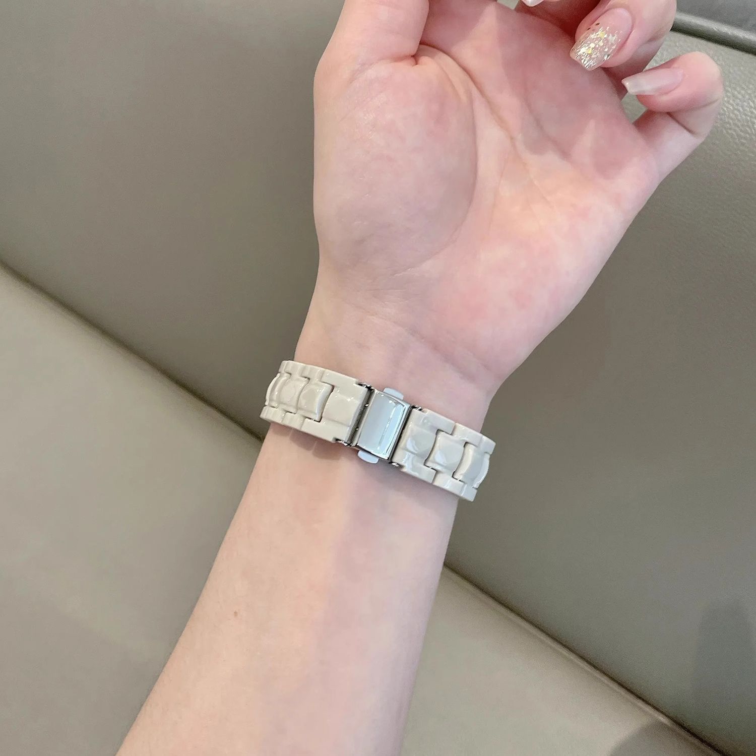 细款树脂oppo手表watch3/2/X/3pro/4pro表带男女夏se彩色糖果适用