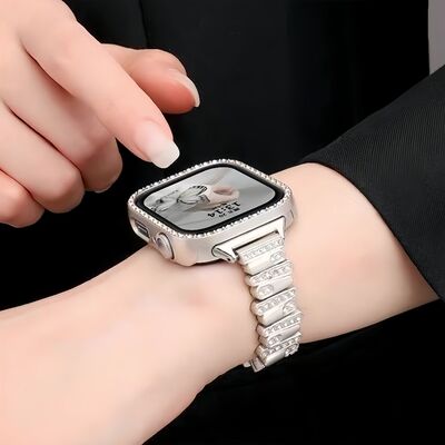 适用华为fit4/4pro镶钻表壳高颜值轻奢小香风fit34闪钻石保护壳女