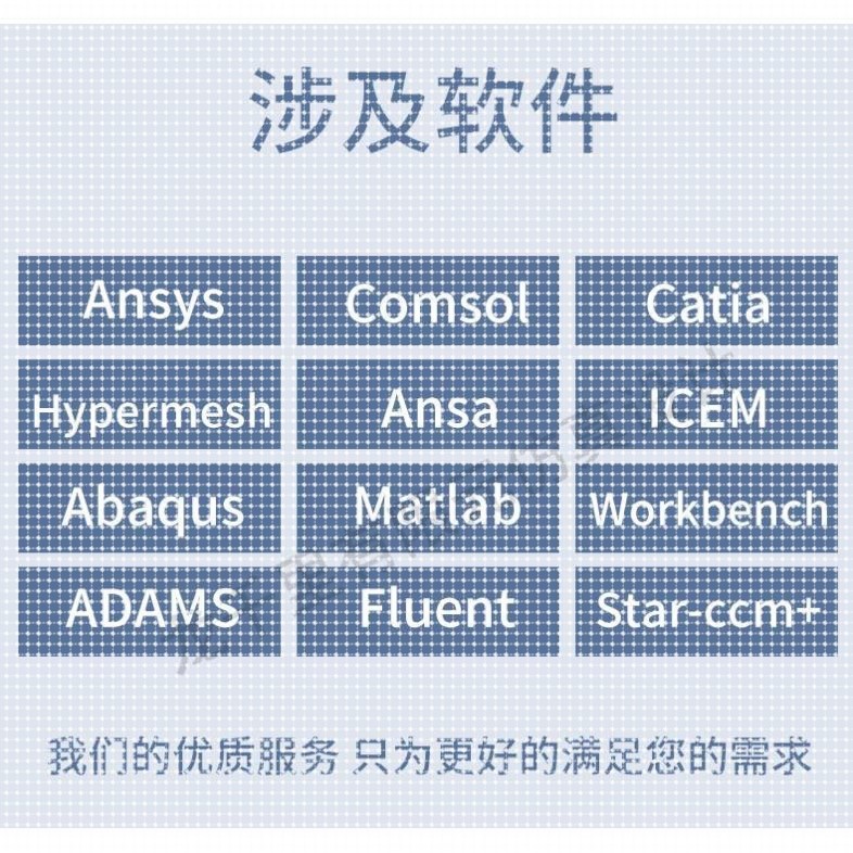 代做有限元cae/cfd彷真分析ANSYS/FLUENT/ABAQUS/COMSOL流体结构图片