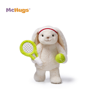 McHugs网球来瑞特兔玩偶毛绒玩具娃娃睡觉抱枕公仔送女友新年礼物
