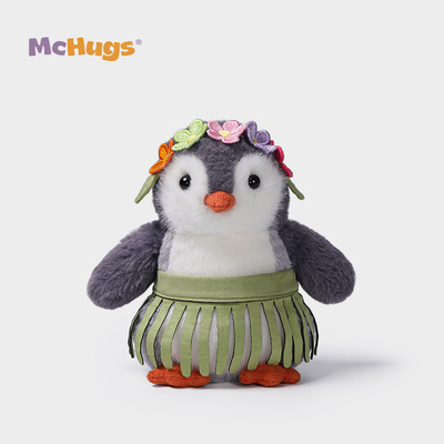 McHugs草裙企鹅冰冰玩偶毛绒玩具