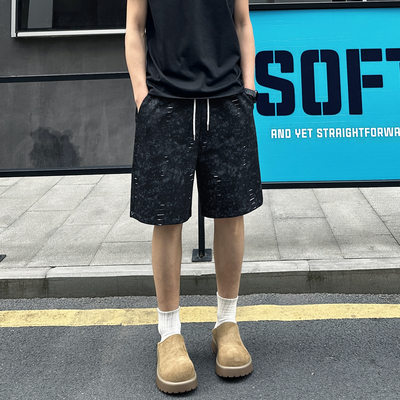 QUALCOMM宽松休闲五分运动裤