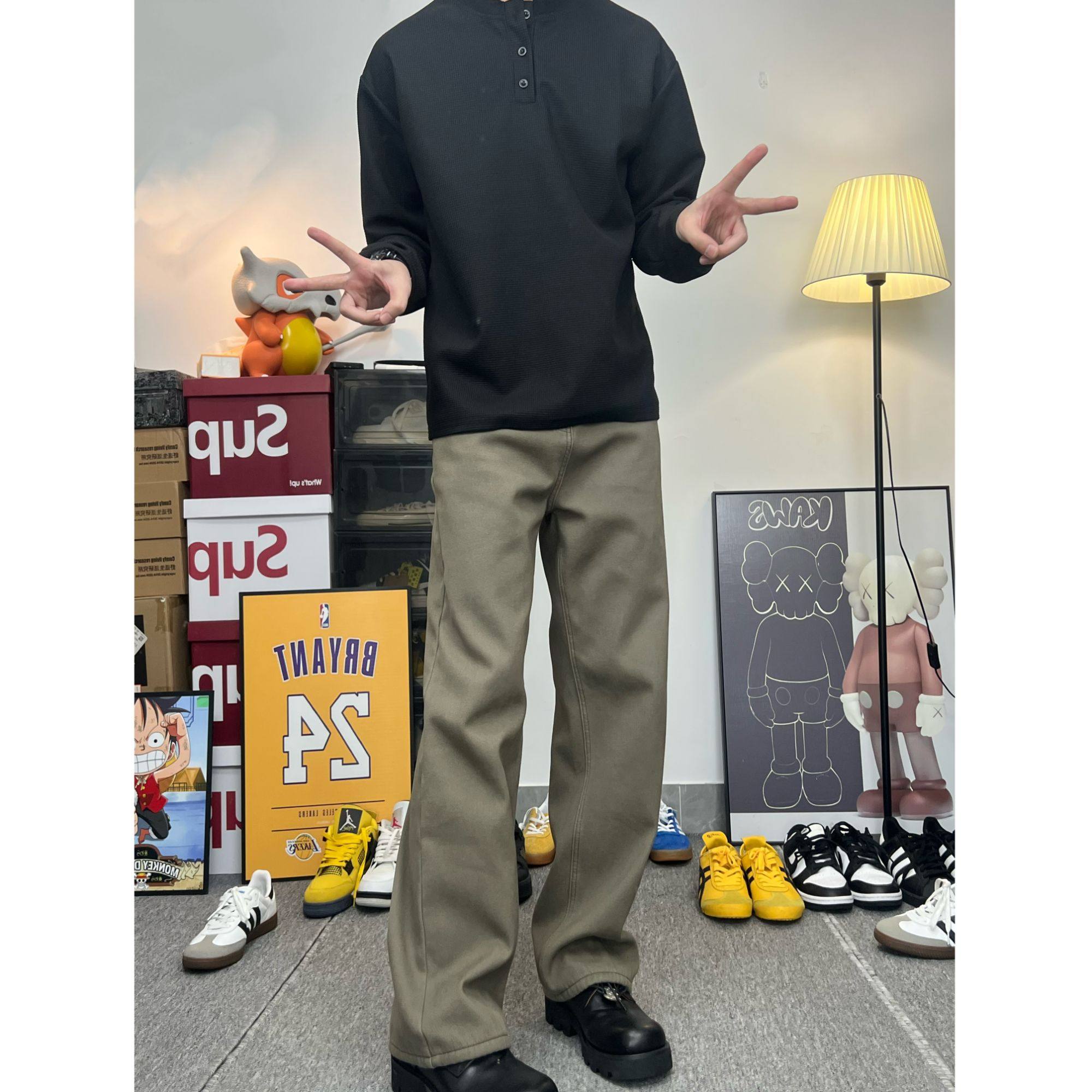 复古百搭美拉德牛仔裤