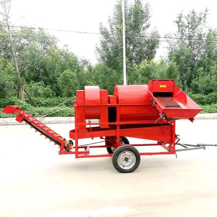 新款花生摘果机电机配套可加移动牵引架 全自动摘果机中小型家用