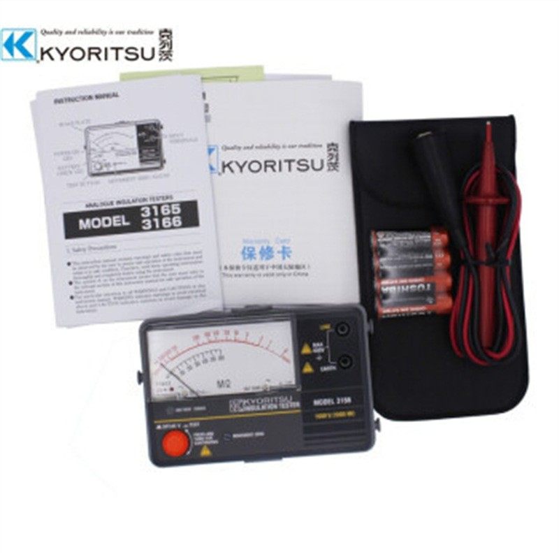 兆欧表 KEW3166指针式绝缘电阻仪1000V日本共