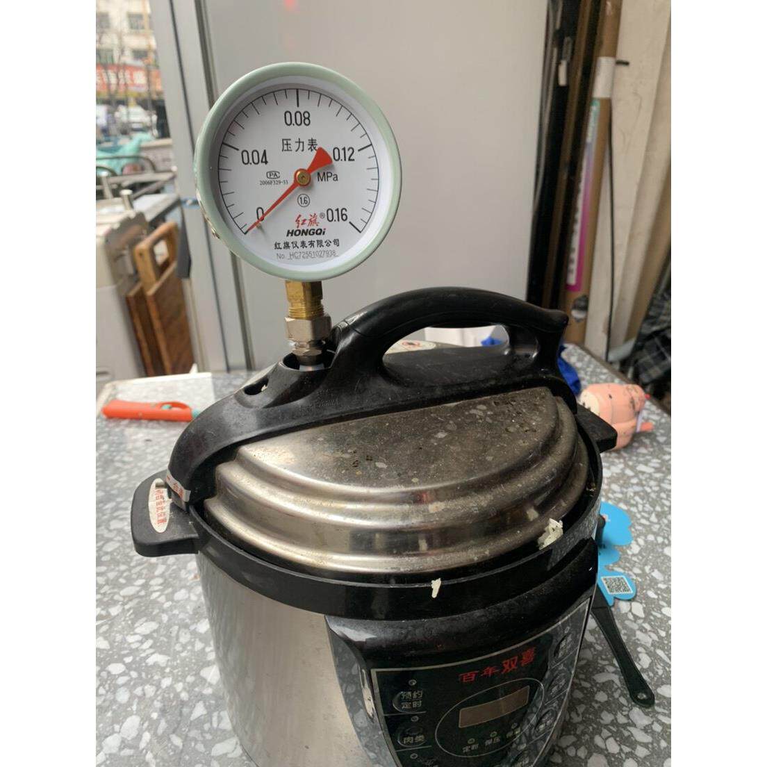 不锈钢电饭锅电子压力锅维修表测压表 电饭锅锅内胆压力检测试表