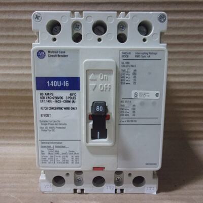 Allen Bradley 140UI6 140UI6C3C80M 3 POLE 80 AMP 600V CIRCUIT