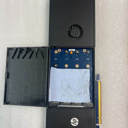 HP工作站4路M.2NVMESSD硬盘扩展转接卡raid-议价