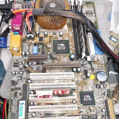 199包邮刚从主机拆下来的老古董硕泰克奔腾3370针SL-议价