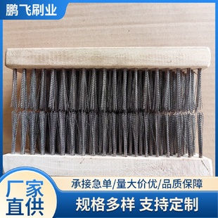 钢丝板刷网纹辊五金工具清洗刷抛光清洁打磨金属表面除锈钢丝刷子