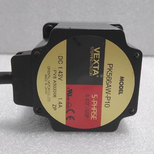 Used VEXTA  PK566AWP10   5 PHASE STEPPING MOTOR DC 1.43V 1.4