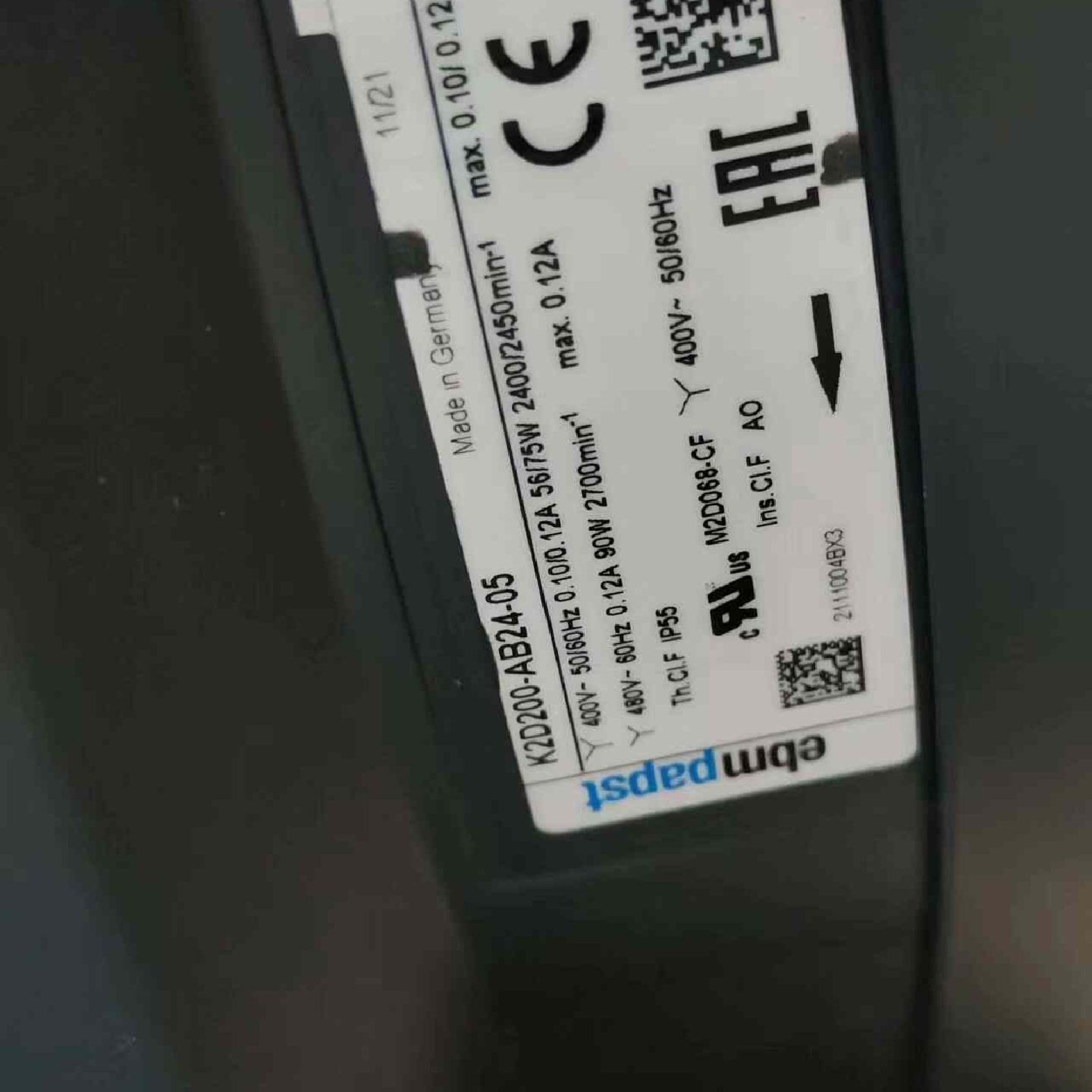 西门子主轴电机风扇 K2D200-AB24-05,德国ebm--议价商品