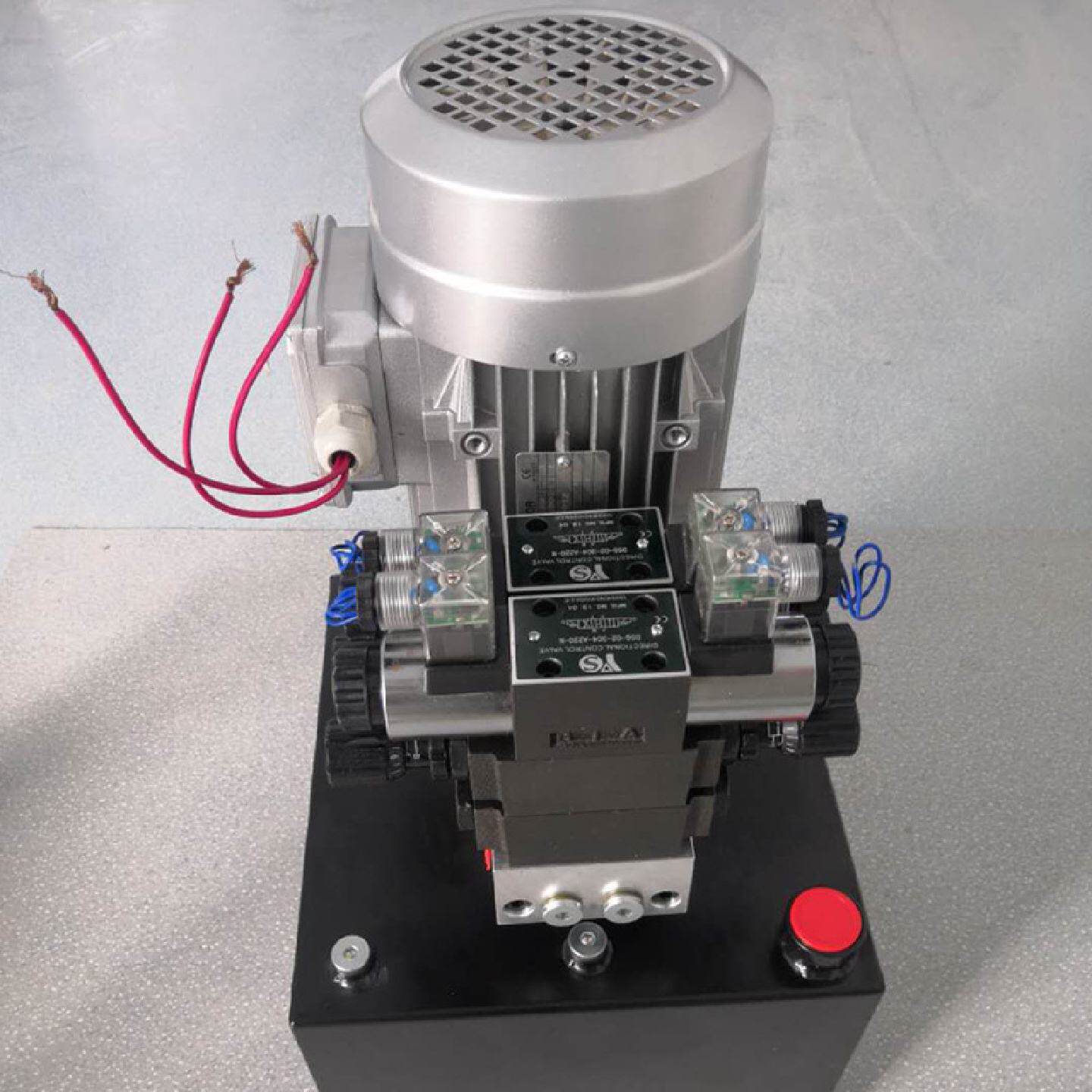 举升机液压动力站AC380V16L立式二路叠加液压锁叠加双单向节流阀